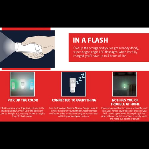 Eton American Red Cross Blackout Buddy Connect Charge Emergency Led Light #TOP2