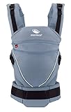 Aufgesetzte Zugbögen entlasten den Rücken des Babys. Kopfstütze offen als Sonnenschutz oder eingerollt als Nackenstütze verwendbar. Kein Neugeborenen-Einsatz oder Steg-Verkleiner nötig.