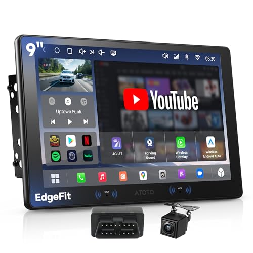 Radio Android para auto doble DIN con pantalla táctil 9" miniatura 1