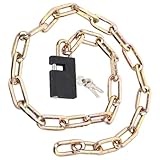 Abaodam Fahrrad Kettenschloss mit Schlüsseln Robustes Metall 7X120cm Diebstahlsicheres Motorrad und Mountainbike Schloss für Outdoor Schutz