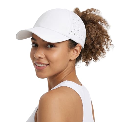 Gorra beisbolera mujer sin espalda para ponytail ajustable miniatura 1
