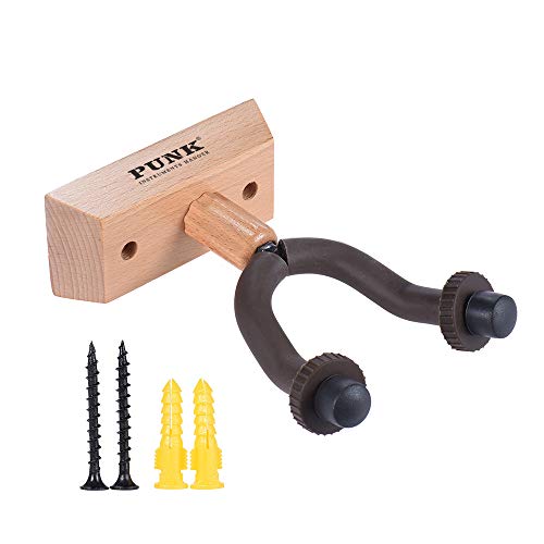 KKmoon Suporte de Parede Guitarra Gancho Titular Gancho Keeper Base De Madeira para Guitarras Elétri