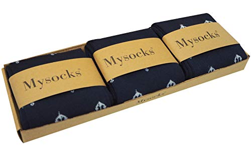 Image of Mysocks Unisex Extra Fine Combed Cotton Crew Socks |Colourful Designs | Seamless Toe | Make Your Steps Enjoyable