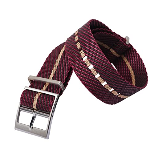 Bracelet de montre en toile pour Tudor Biwan 1958 texture bronze 20 mm