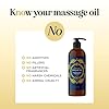 Vanilla Massage Oil for Body Massages - Relaxing Full Body Massage Oil for Muscles Neck Foot and Back Massages with Coconut Jojoba and Sweet Almond Oil - Huile Massage Relaxant à la Vanille