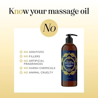 Vanilla Massage Oil for Body Massages - Relaxing Full Body Massage Oil for Muscles Neck Foot and Back Massages with Coconut Jojoba and Sweet Almond Oil - Huile Massage Relaxant à la Vanille