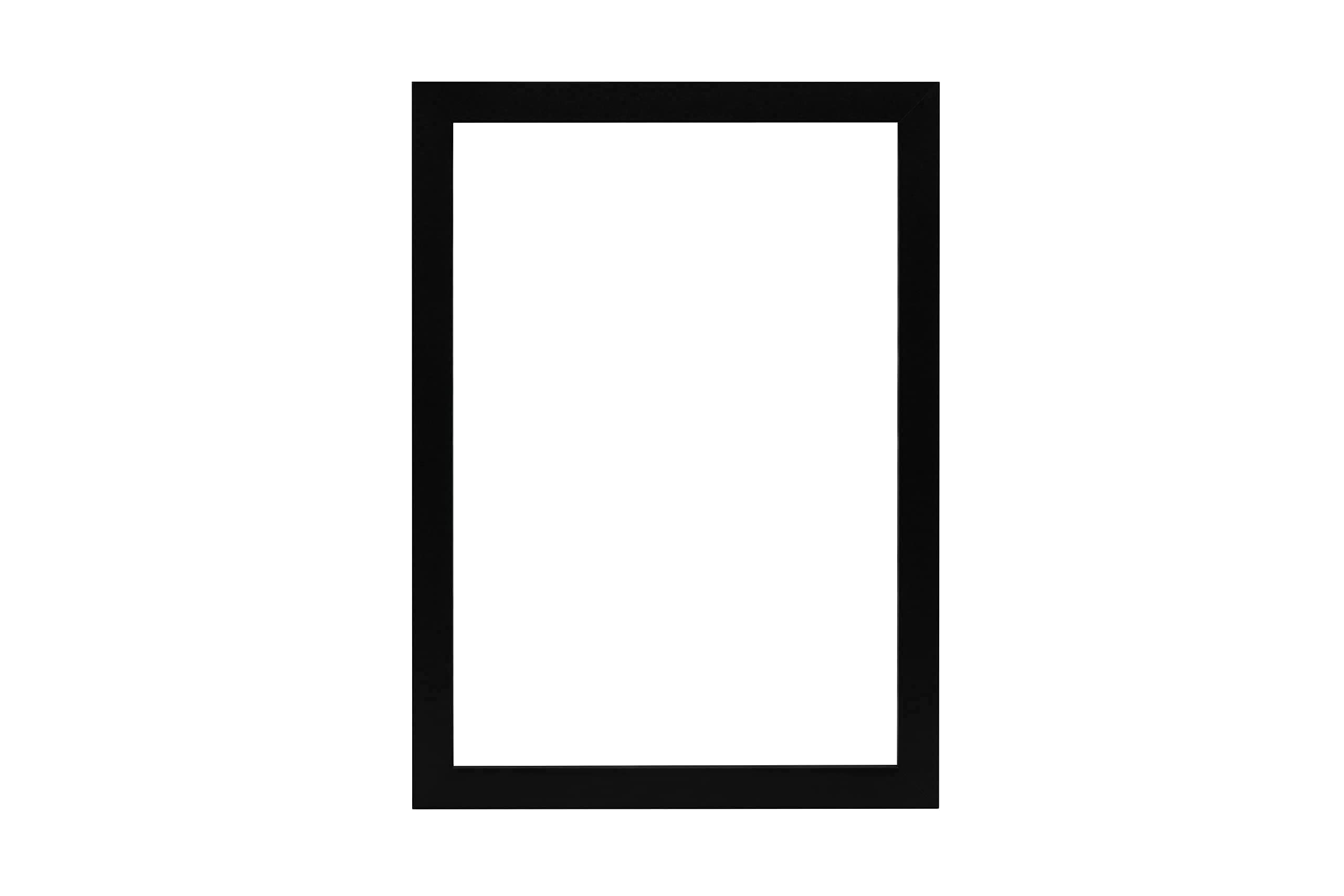 Memory Box Wrapped MDF Picture/Photo/Poster frame with Real Glass - Moulding 20mm Wide and 15mm Deep - (38.1 x 30.5cm) Black 15" x 12" - Image 4