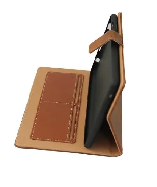 Image of Dairy Type Tablet Flip Cover Case for Samsung Galaxy Tab S9 FE Plus /S9 Plus /S10 Plus 12.4 inch Tablet - (Tan Brown)