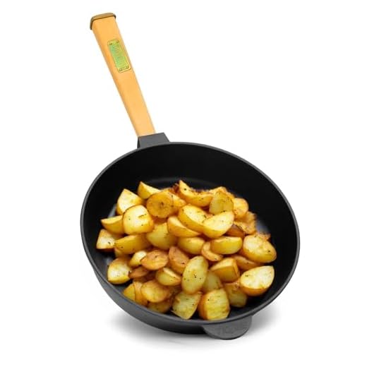 Gjutjärnspanna/stekpanna hälsosam matlagning 20, 22, 24, 26 cm avtagbar induktionshandtag (28 cm)