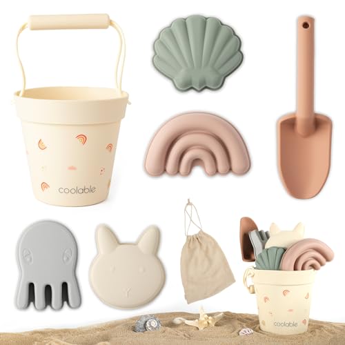 coolable 6 PCS Strandspielzeug für Kinder, Silikon Strandspielzeug Set,...