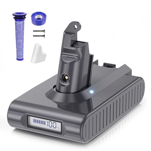 6000mah for Dyson V6 Battery Replacement 21.6V Battery for Dyson V6 DC58