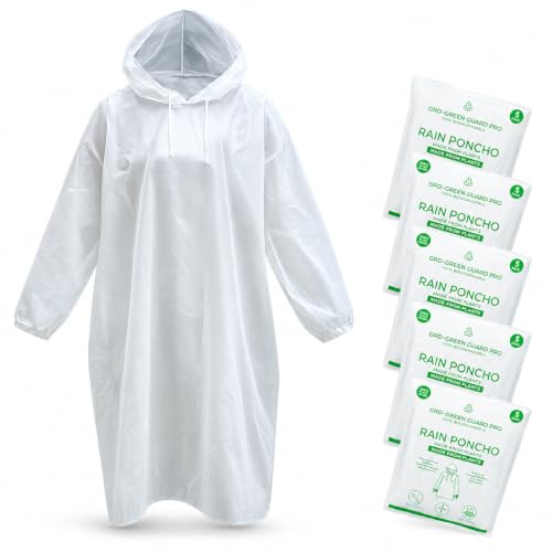 GRD - Green Guard Pro Eco-Friendly Rain Ponchos - Bio-degradable