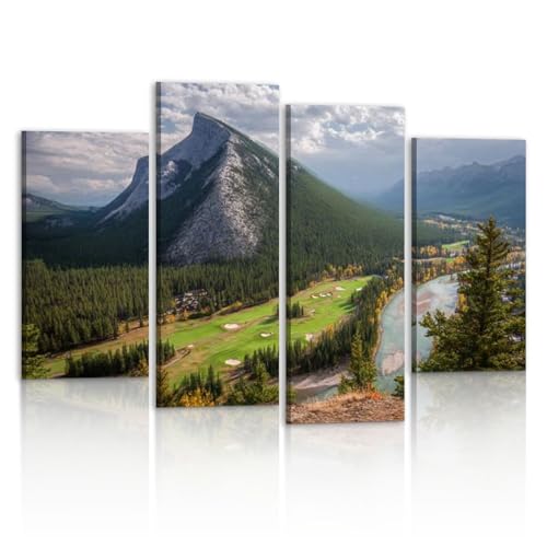 Banff Fairmont Springs Golf Canvas Wall Art 48x32