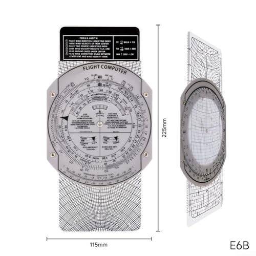 Manual E6B Flight Computer para Entrenamiento de Pilotos miniatura 2
