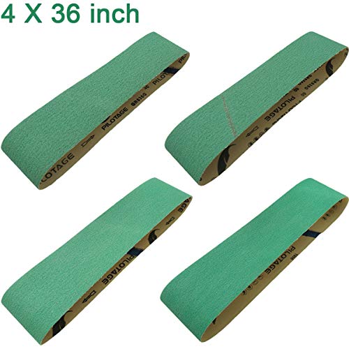 Sackorange 4 Inch x 36 Inch Metal Grinding Zirconia Sanding Belts - One