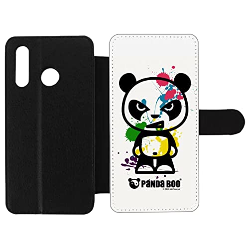 Etui Cuir pour Huawei P30 Lite Panda Boo Coque Housse Portefeuille