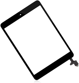 A-MIND Screen Replacement For IPad Mini 1 A1432 A1454 A1455/IPad Mini 2 A1489 A1490 A1491 Touch Digitizer Parts, Include IC Chip,Home Button,Cameral Holder,with Screen Protector+Repair Tools (Black)