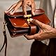 Time Resistance Leder-Clutch für Herren - Organizer-Tasche, Handgelenktasche, Aktentasche - Handgefertigt in Italien