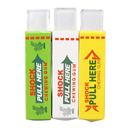 SODIAL(R) 3 X Chicle Descarga Electrica Truco Broma Seguridad Novedad Juguete