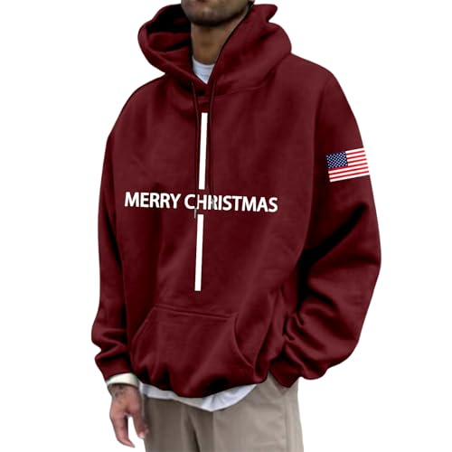 Sudadera Cuello Chimenea Hombre Hoodie Marron