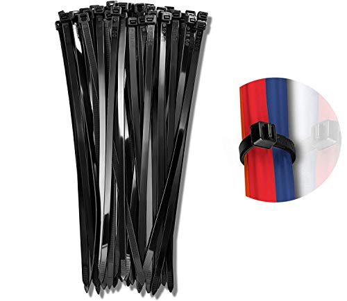 結束バンド 153mm タイラップ 600本入 ナイロン インシュロック 屋内 屋外 耐UV性 引張強度18kg 結束バンド 長い 強力 幅広 耐久性 耐候性 黒い