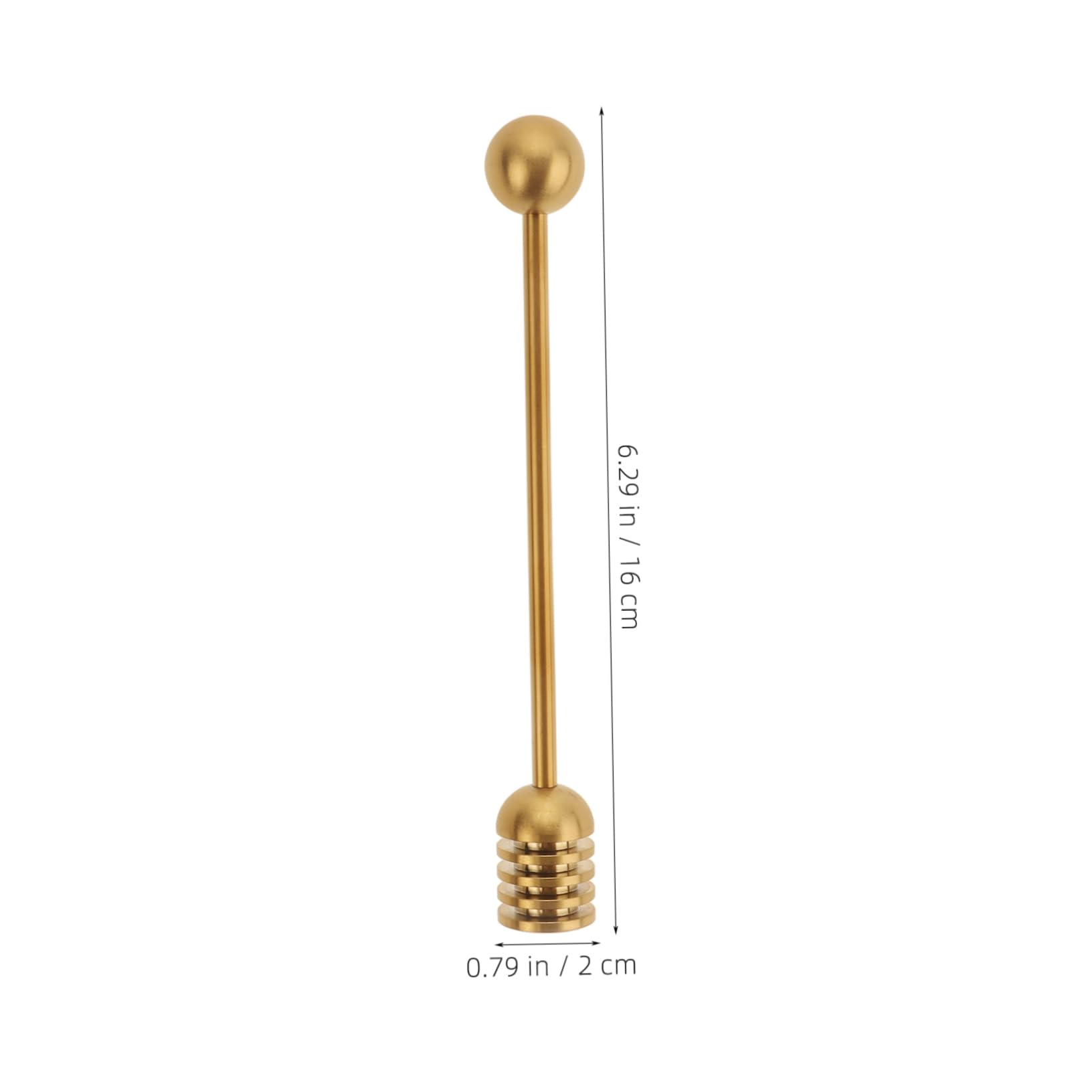 Ciieeo Honey Stir Stick Honey Spoon Dipper Easy to Hold Stainless Steel Honey Stirrer for Honey Pot