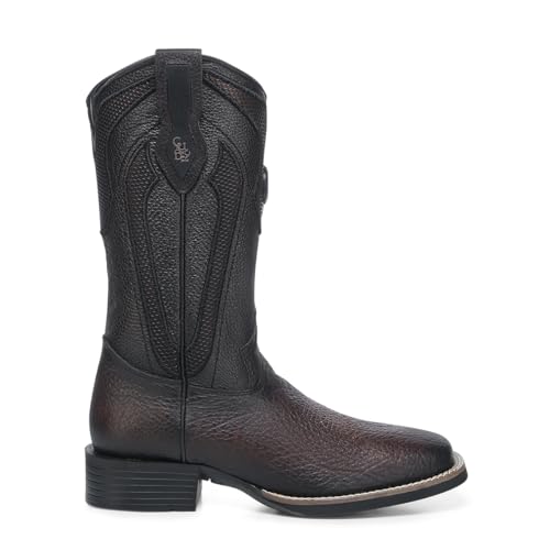 Cuadra Rodeo Boot Men Dark Brown Bison & Bovine Leather2
