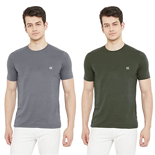 Image of Cotton Solid Regular Fit Half Sleeve T-Shirts for Men