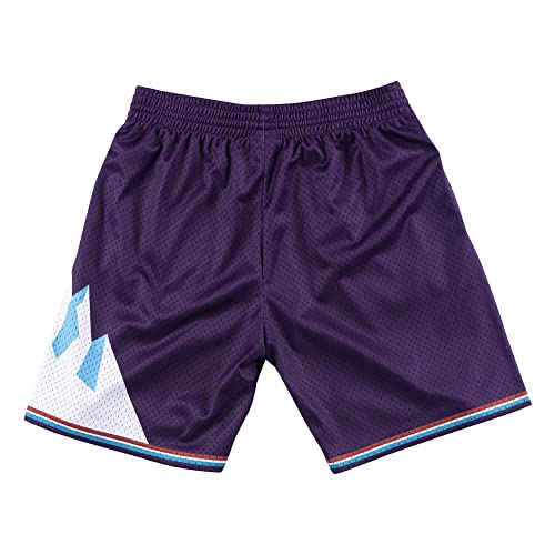 Pantalón corto Mitchell Ness Utah Jazz baloncesto morado retro 3