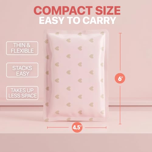 RIDGECOOL Slim Ice Packs for Lunch Boxes and Coolers, 4 Pack Reusable Gel Freezer Packs with Cute Floral Designs, BPA-Free Food Safe Non-Toxic Cold Packs, Long Lasting Ice Packs for Kids, 4.5 x 6 In - Thumbnail 6