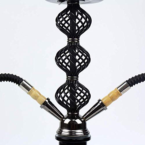 BGSFF Shisha, Shisha Komplettset mit Doppelschlauch, Shisha Set 19,7"Aluminiumlegierung Shisha Chimney Head Komplettset – Bild 6