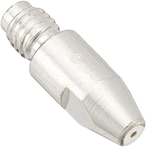 Abicor Binzel 147.5316 Contact Tip for Welding Torch, Heavy Duty, Silver Plated, M8 Thread Size, 1.0 mm Wire Diameter, 10 mm Diameter, 30 mm Length (Pack of 10)