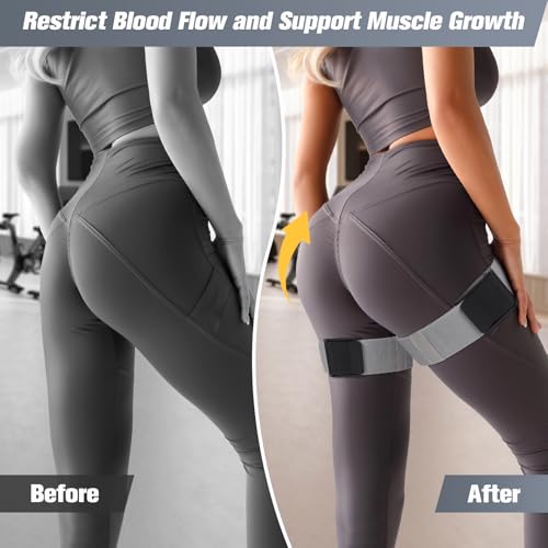 Image of Booty Bands, Blood Flow Restriction Bands for Women /Men, Adjustable BFR Training Bands for Glutes & Hip Building, Occlusion Resistance Bands