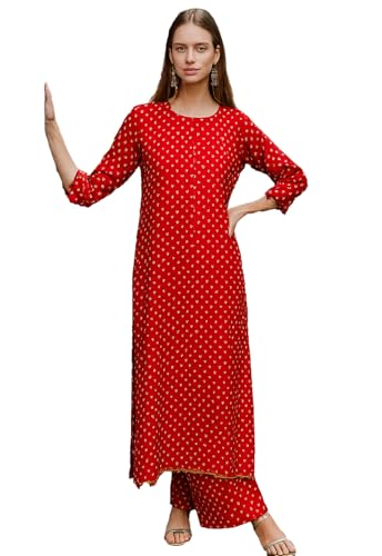 Ensemble Kurta avec pantalon LookMark Badhej en coton mélangé de qualité
