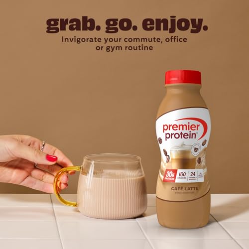 Premier Protein +Energy 30g High Protein Shake, Café Latte, 1 Pack - image 4