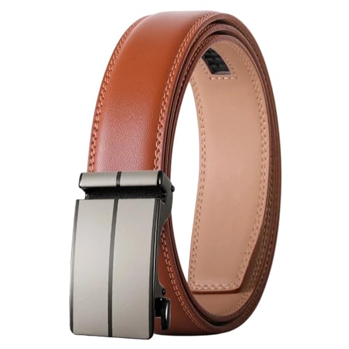 Blue Leather Leather Belt For Men Handcrafted Sliding Ratchet Belt Ply36-24850-S9 125cm