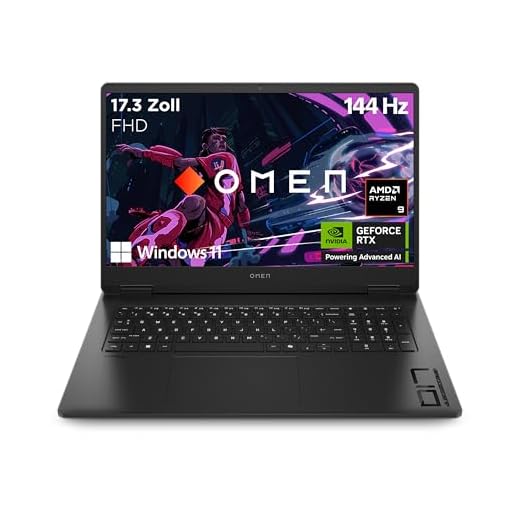HP Omen Gaming Laptop | 17,3 Zoll FHD-Display - 144 Hz | AMD Ryzen 9 8945HS| 16 GB DDR5 RAM (2x8 GB) | 1TB SSD | NVIDIA GeForce RTX 4060 (8GB) | QWERTZ | Windows 11 Home | Shadow Black