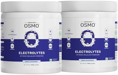 OSMO - Electrolyte Powder | Unflavoured (378g, 90 Servings) | Zero Sugar