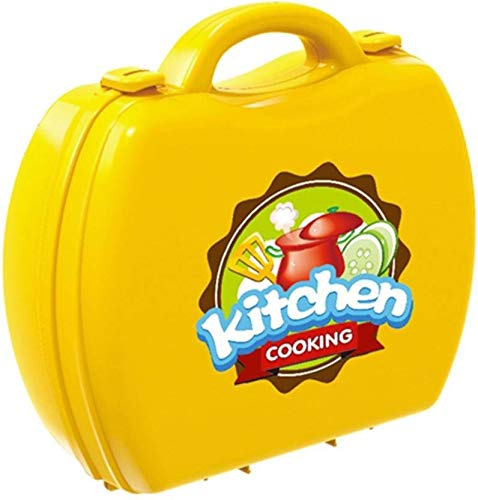 STOFFIER Garten Kitchen Set for Kids Girls Toys | Kids Toys for Girls (Yellow Suitcase) 3