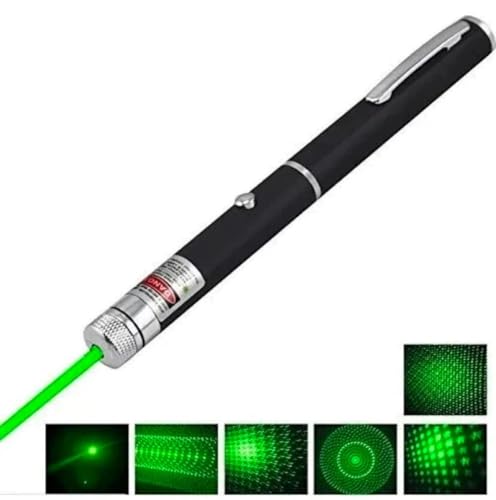Image of Multipurpose Unique Powerful Green Laser Light Pen | Adjustable Cap | Green Laser Pointer | 2000 Mtrs. Laser Light for Kids |