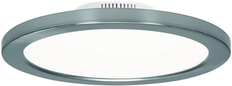 Satco S9888 Contemporary Modern LED Flush Mount in Polished Nickel Finish, 9.00 inches