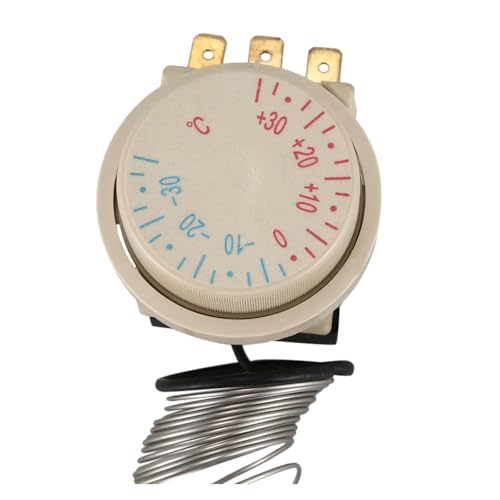 Termostato capilar para congelador de -30 a 30 grados CA 250V 16A