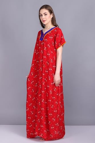 Image of Women's Alpine Mix Print Maxi Nightgown
