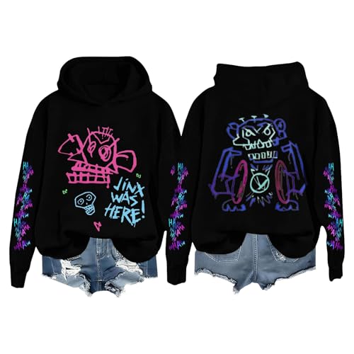 PULASSI 𝐀rcane 𝐋eague of 𝐋egends 𝐉inx Hoodie Kapuzenpullover...