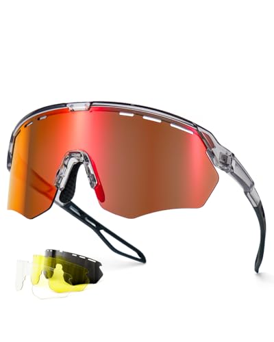 Meeloog Sports Sunglasses for Men Women Youth, UV Protection Wrap