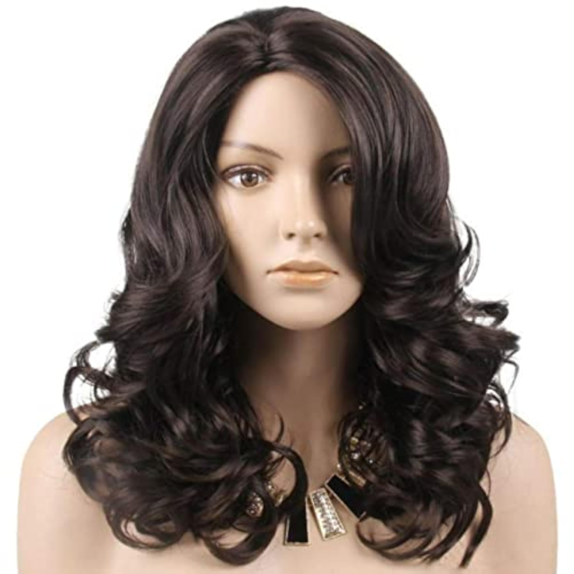 20 Inch Long Multi Layer Wavy Synthetic Hair Wig for Women