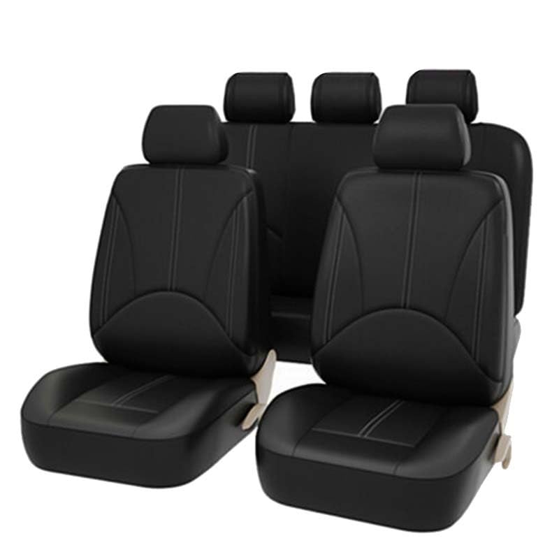 Couvre siege auto luxe en polyurethane respirant pour vehicule 5 places