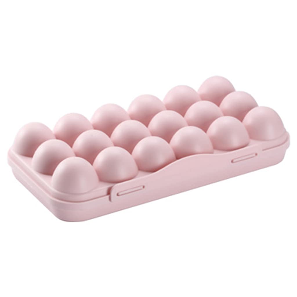Buxuaaaa Egg Storage, Egg Container for Refrigerator Fridge Organization and Storage Containers Transparent Box 12/18 Grid, 1 Clothes Baskets for Shelves