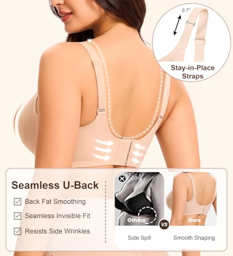 FANCYGLEE Jelly Wireless Push Up Bra Seamless Comfortable Full Coverage Bra - image 3