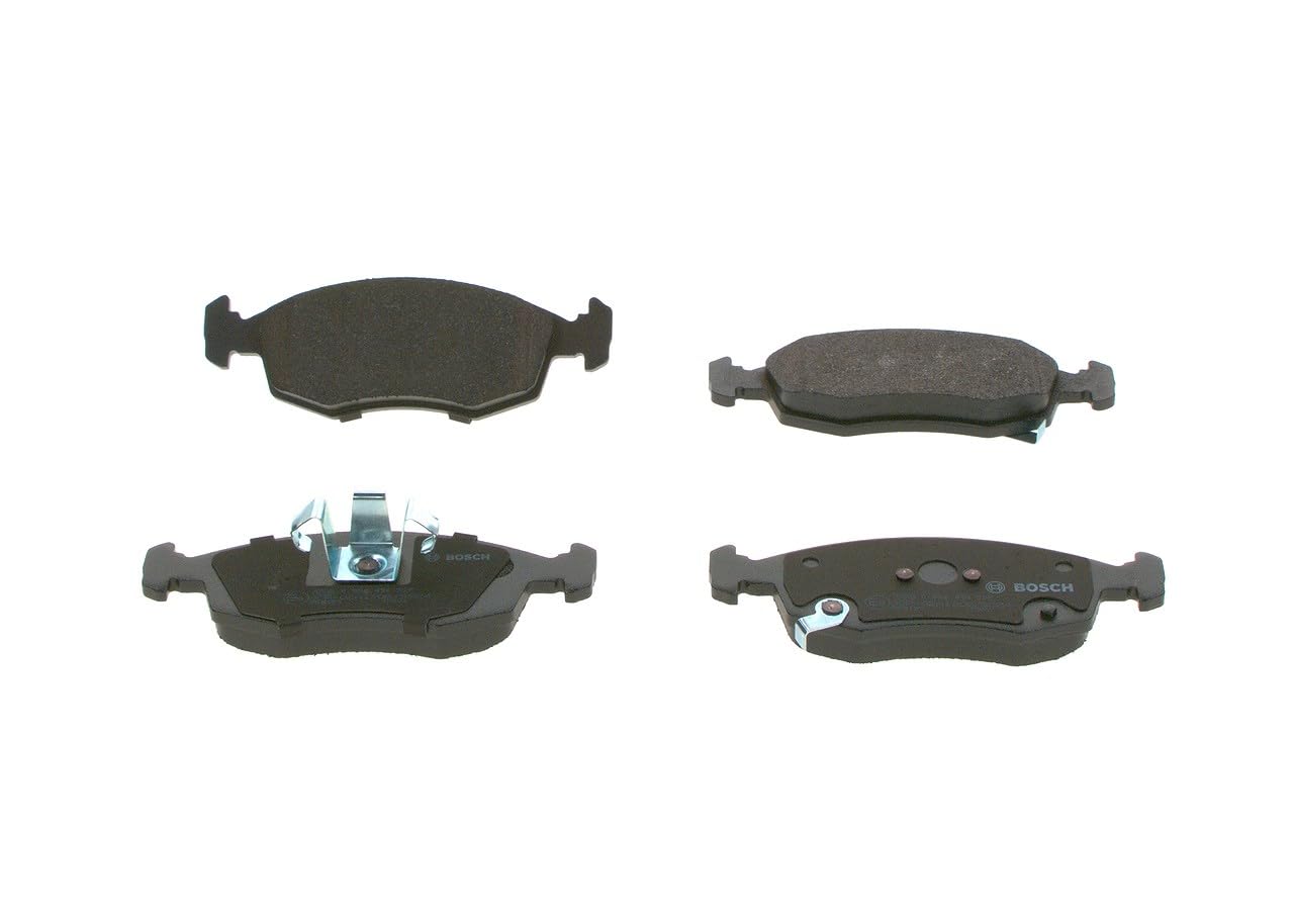 Bosch BP1458 - Pastiglie Freni Auto, Asse Anteriore - Qualità Bosch - Riduzione del Rumore e della Polvere - Certificazione ECE-R90 - Senza Rame - 1 Confezione da 4 Pastiglie